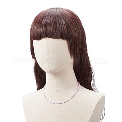 3 個 3 色ガラスシード編組ビーズネックレスセット女性  ミックスカラー  13.39~28.74インチ（34~73cm）  1pc /カラー&nbsp;NJEW-JN04117