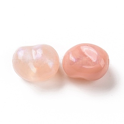不透明なアクリルビーズ  キラキラビーズ  ツイストラウンド  ライトサーモン  16x13.5x11mm  穴：1.8mm  約333個/500g&nbsp;OACR-E015-08F