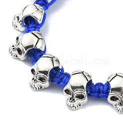 Adjustable Alloy Braided Beads Bracelets&nbsp;BJEW-JB10919