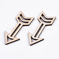 Undyed Natural Wooden Cabochons&nbsp;WOOD-S058-039
