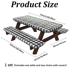 Plastic Table and Chair Cover&nbsp;AJEW-GF0013-84A