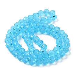 Electroplate Transparent Glass Beads Strands&nbsp;EGLA-I018-FA06