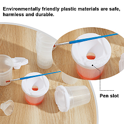 36Pcs Plastic Painting Brush Cleaning Bucket&nbsp;AJEW-WA0003-22