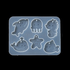 Starfish/Whale/Octopus Pendant DIY Silhouette Silicone Mold&nbsp;X1-DIY-K073-09A