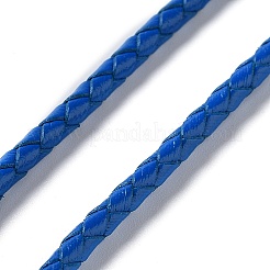 編み込みレザーコード  藤紫色  3mm  50ヤード/バンドル&nbsp;VL3mm-7