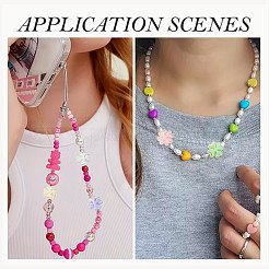 24Pcs 8 Colors UV Plated Acrylic Beads&nbsp;SACR-FS0001-47