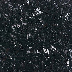 MIYUKIクォーターティラビーズ  日本製シードビーズ  2穴  （qtl401)黒  5x1.2x1.9mm  穴：0.7mm  約24000個/500g&nbsp;SEED-MY05-QTL401