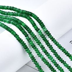 天然石マレーシアジェイドビーズ連売り  ロンデル  4~5x2mm  穴：0.8mm  約165~170個/連  14.96~15.35インチ（38~39cm）&nbsp;G-S366-097