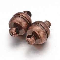Brass Magnetic Clasps with Loops&nbsp;KK-H361-R