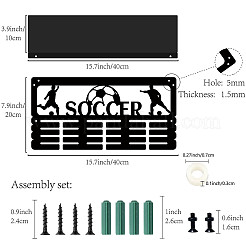 Rectangle Iron Medal Hanger Holder&nbsp;ODIS-WH0052-023