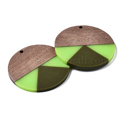 Resin & Walnut Wood Pendants&nbsp;RESI-S389-070A-A06