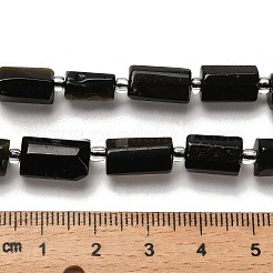 Natural Golden Sheen Obsidian Beads Strands&nbsp;G-K245-I19-01