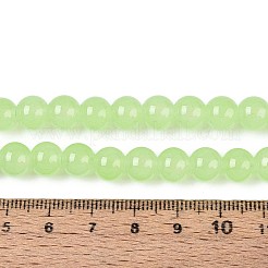 Baking Paint Imitation Jade Glass Round Bead Strands&nbsp;X1-DGLA-Q021-8mm-08