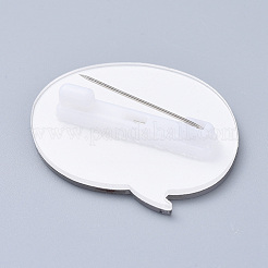 Acrylic Safety Brooches&nbsp;JEWB-D006-A08