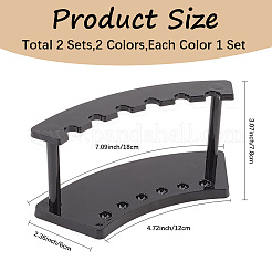 2 Sets 2 Colors 6 Hole Plastic Pen Holder&nbsp;ODIS-CP0001-11