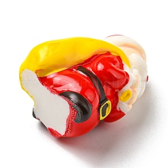 クリスマス樹脂サンタクロースの飾り  マイクロランドスケープデコレーション  レッド  20x18x25mm&nbsp;CRES-D007-01C