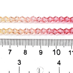Gradient Color Baking Paint Glass Bead Strands&nbsp;LS-DGLA-A039-T4mm-A02