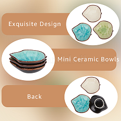 3Pcs 3 Colors Ceramic Dipping Bowls&nbsp;AJEW-CP0009-67