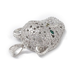 Brass Micro Pave Cubic Zirconia Pendants&nbsp;KK-M240-05P
