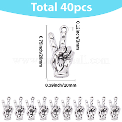 40Pcs Tibetan Style Alloy Pendants&nbsp;FIND-SC0021-77