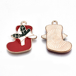 Alloy Enamel Pendants&nbsp;X-ENAM-Q442-038-RS