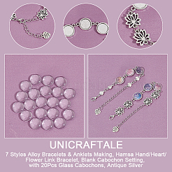 7Pcs 7 Styles Alloy Bracelets & Anklets Making&nbsp;MAK-UN0001-46
