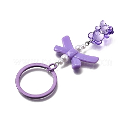 Iron Acrylic Bowknot Keychains&nbsp;KEYC-JKC01385