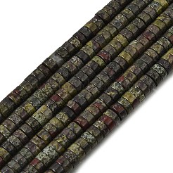 天然石ドラゴンブラッドビーズ連売り  ヒシビーズ  フラットラウンド/ディスク  6x3~3.5mm  穴：0.8mm  約54~55個/連  7.38''~7.54''（18.75~19.15センチメートル）&nbsp;GG-CBA8682-B09
