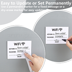 アクリル製ワイヤレスパスワードサイン4個  公共サイン  長方形  90x120x3mm&nbsp;DIY-GA0009-54B