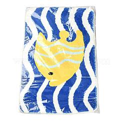 Flocking Fibre Tropical Fish Bath Mat&nbsp;AJEW-FZC0003-05A