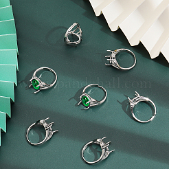 10Pcs Adjustable Brass Finger Ring Components&nbsp;KK-CA0002-19