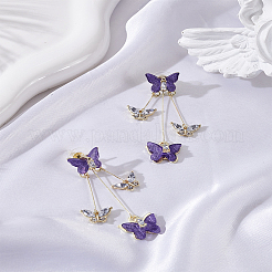 1 Pair Crystal Stud Earrings&nbsp;EJEW-LP0001-90