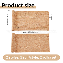 2ロール2スタイルのPUレザー生地  ハンドバッグ  ソフトバッグ  ソファアクセサリー  桃パフ  1200x205mm  1ロール/スタイル&nbsp;DIY-FH0010-90B