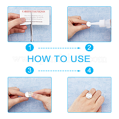 DIY Blank Dome Ring Making Kit&nbsp;STAS-FH0002-18