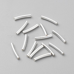 925 Sterling Silver Curved Tube Beads&nbsp;STER-WH0004-016