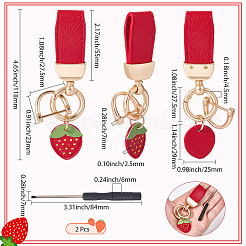 2Pcs Alloy Pendant Decorations&nbsp;KEYC-SP0001-40