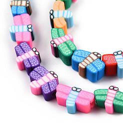 Handmade Polymer Clay Beads Strands&nbsp;X-CLAY-N010-087A