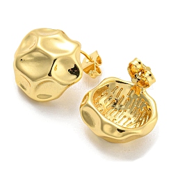 Half Round Stud Earrings&nbsp;EJEW-G355-12G