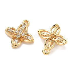 Brass Micro Pave Cubic Zirconia Pendants&nbsp;KK-A281-12A-G