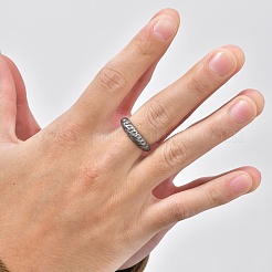 304 Stainless Steel Grooved Finger Rings&nbsp;WG82C99-01