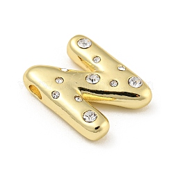 Brass Micro Pave Clear Cubic Zirconia Pendants&nbsp;KK-E093-04G-N