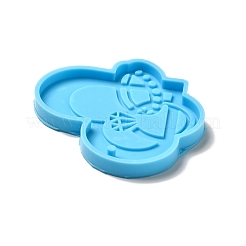 Heart with Rings DIY Pendant Silicone Molds&nbsp;SIMO-h004-11