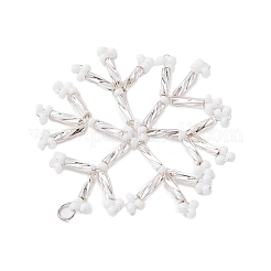 Christmas Seed Beads Beaded Charms&nbsp;PALLOY-MZ00328