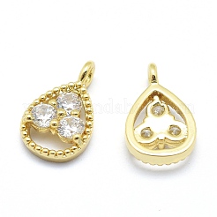 Brass Charms&nbsp;ZIRC-J040-34G-01-NR