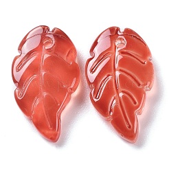 Baking Paint Imitation Jade Glass Pendants&nbsp;EGLA-M027-01B-04