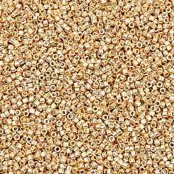 MIYUKIデリカビーズ  シリンダー  日本製シードビーズ  11/0  (db2501)duracoat 亜鉛メッキ 淡いゴールド  1.3x1.6mm  穴：0.8mm  約100000個/500g&nbsp;SEED-MY11-DB2501