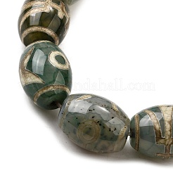 Tibetan Style dZi Beads Strands&nbsp;G-S389-A01