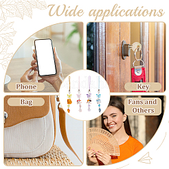 Glass & Porcelain & Acrylic Mobile Straps&nbsp;HJEW-DR00028