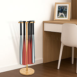 Wood Baseball Bat Organizer Display Stands&nbsp;ODIS-WH0043-268