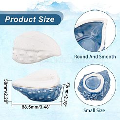 Ocean Style Porcelain Storage Box&nbsp;AJEW-WH0329-50